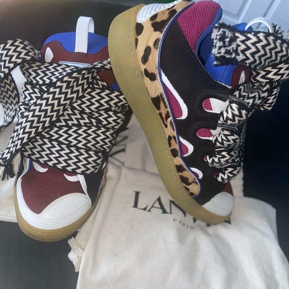 Lanvin Animal Print Sneaker